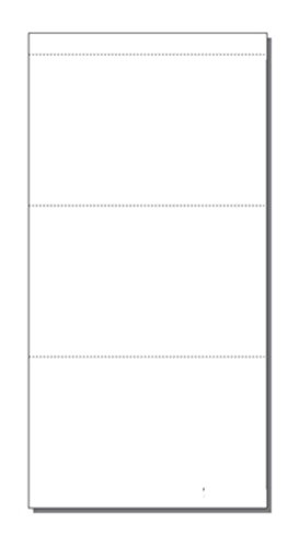 Print-Ready Post Card (3-1/2" x 5-1/2"), 3-UP, Perfed on 5-1/2" x 11" White 65lb Cover Paper - 250 Sheets (750 Post Cards) - Thumbnail 2