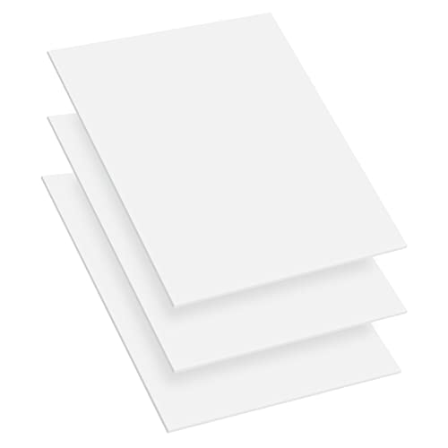 Mega Format Expanded PVC Plastic Sheets 8" X 10" Rigid White Sheet