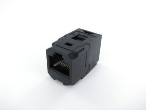 Panduit Mini-Com Cat6 Coupler Module, Black RJ45 8P8C CC688BL