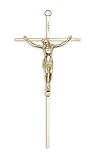 SmartChoice Crucifix - Solid Brass- Gold Polished Wall Cross -10