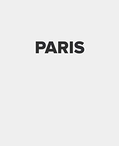 Paris: White Black Decorative Book to Stack on Bookshelf Coffee Tables, PARIS, World Fashion Cities, by Allure Home Decor