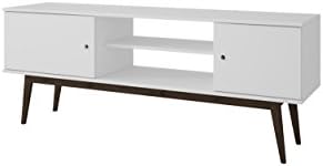 Manhattan Comforts 61AMC143-MC Salem Splayed Leg TV Stand in White