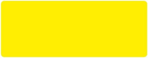 United Ad label Paper Rectangles, 2-1/4" x 7/8", Fluorescent Yellow - 500 Label Per Roll