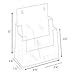 Dazzling Displays Clear Acrylic 2-Tier Brochure Holder for 8.5
