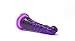 Healthy Vibes Spiral Anal Dildo 6'' Soft Purple Jelly Probe For Men, Women, and Couples Phthalate-Free, Non-Toxic, Suction Cup, Strap On Compatible