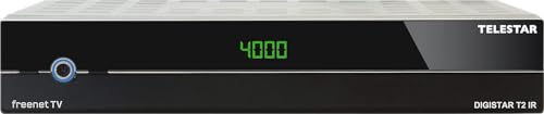 TELESTAR DIGISTAR T2 IR INCL. 3 Mois Freenet TV – Récepteur DVB-T2 & DVB-C (pour télévision par antenne et câble, boîtier métallique de Haute qualité, Lecteur multimédia USB)