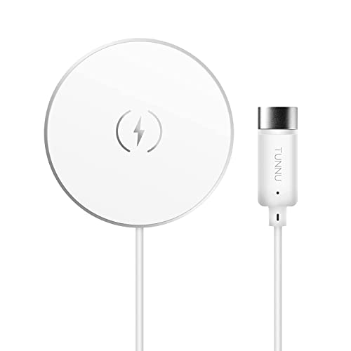 Magnetic Wireless Charger Fast Charging Pad: USB Type C Ultra Slim Design- Compatible with Apple Magsafe Devices - iPhone 13/12/Pro/Pro Max/Mini Airpods Pro - Qi Enabled Devices - Samsung Galaxy Note