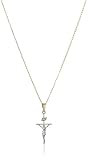 14k Gold-Filled Two-Tone Crucifix Cross Pendant Necklace, 18