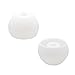 ALXCD Ear Tip for BeatsX in-Ear Headphone, 8 Pair SML & Double Flange Durable Soft Silicone Replacement Ear Bud Eartip, Fit for Beats by Dr. Dre BeatsX [8 Pair](White)