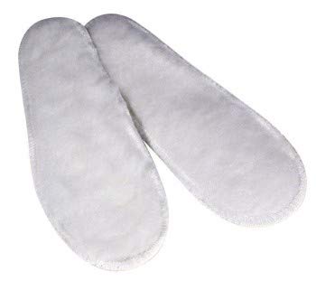 PFIFF Adult Faux Fur Inserts Shoe Insoles, White, 41