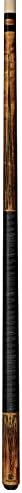 Rawhyde Birds-Eye with Laser-Etched Diamond Points Stacked Leather Wrap &amp; Technology Shaft Pool Cue, 18.5 oz