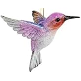 Pink Hummingbird Hanging Christmas Tree Ornament