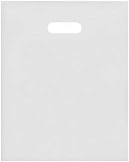 Clear Plastic Frosted Medium Merchandise Bags 12 x 15 Inches - Box of 250
