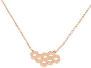 Rose Gold Honeycomb Necklace Beehive Necklace