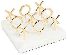 Jonathan Adler Brass Tic Tac Toe Set