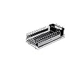 KitchenCraft Scolapiatti In Metallo Rivestito In Plastica Bianca – Antiruggine, 45x37 Cm, Capiente Per 8 Piatti - 2