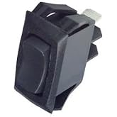 Carling Technologies Switch, Rocker, Spdt, 16A, 250V, Black - RC911-RB-B-0-N