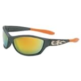 Harley-Davidson HD1003 Safety Glasses with Gunmetal Frame and Orange Mirror Tint Anti-Fog Hardcoat Lens