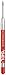 PARKER QUINK Ballpoint Pen Gel Ink Refills, Medium Tip, Red, 2 Count