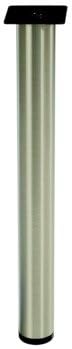 Table Leg, Diameter Ø76mm (3"), Height 710 mm (28") Satin Nickel, Epoxy-Coated