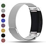 Samsung Gear Fit2/Gear Fit 2 PRO Smart Watch Replacement Band,Feskio Magnet Lock Stainless Steel Milanese Loop Metal Replacement Watchband Bracelet Wrist Strap for Gear Fit2 SM-R360 and Gear Fit 2 PRO