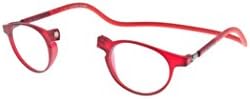 New Slastik Magnetic Clic Style Reading Glasses Frames Soho 009 With Soft Case Power, Adjustable Sides & Anti reflective lenses Power +2.0