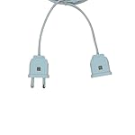 INDRICO-2-Pin-Male-Female-Socket-Flexible-Flat-Cable-Wire-Extension-Cord-for-Multi-Purpose-Use-Home-Wall-Decor-Diwali-Christmas-Decoration-White-PVC-Pack-of-1-2-Meter-Wire