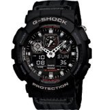 G-Shock GA-100MC Cloth Band Classic Series Men's Luxury Watch - Black/Grey / One Size