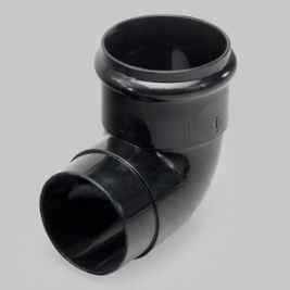 Aliaxis (Marley) A-RB251G Grey 87.5° Brown Guttering Bend, 68mm Downpipe