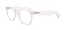 White Clear Wayfarer Style Reading Glasses - Comfortable Stylish Simple Readers Rx Magnification (1.75, clear)
