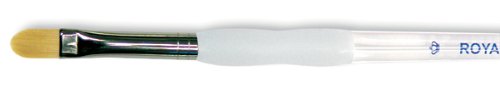 Royal & Langnickel Soft-Grip Golden Taklon Filbert Brush: Size 2