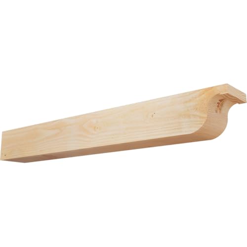 Ekena Millwork RFT06X06X48DEL00RDF Del Monte Rough Sawn Rustic Wood Rafter Tail…
