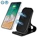 OfficeLead  Cellphone Fast Wireless Charger Stand for Samsung Galaxy Note 8 S8 S8 Plus S7 Edge S7 S6 Edge Plus Note 5, Standard Charge for Apple iPhone X 8 8 Plus (Black)
