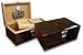 Prestige Import Group - Princeton Wood Spanish Cedar Cigar Humidor - Capacity: Up to 130 - Color: Ebony