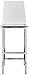 Coaster Home Furnishings - Juelia - Acrylic & Chrome - Set of 2 Clear Acrylic Counter Height Stools with Chrome Base and Footrest - Kitchen, Bar, Dining - 30-Inch - Clear & Chrome - 100295
