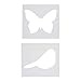 Shoneline Good Chalk Stencils for Kids Large Stencils Flower Stencil Set Chalk Figures Large Opening And Durable Plastic Sidewalk Chalk Stencil For Outside And Inside Art Creations (Clear Garden)