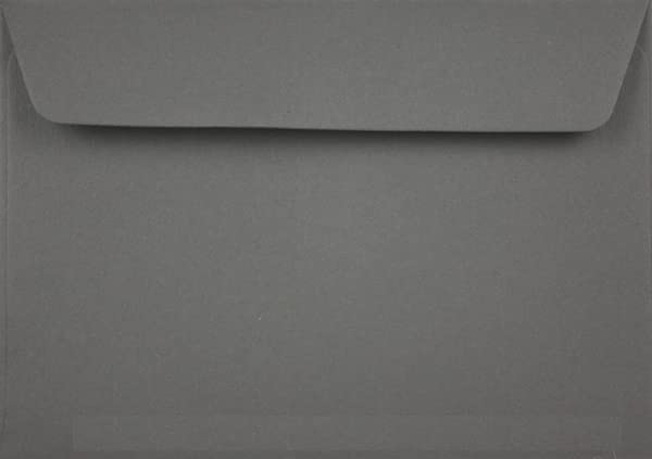 C5 Coloured envelopes for A5 Greeting Cards Wedding Invitation Crafts 162x229mm- Pack of 30 envelopes (Dark Grey Peel and Seal)
