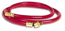 Workforce Air Whip Hose, 3/8 in. x 5 ft., 1/4 in. Fittings and Ball Swivel, PVC, Red - HWF3805RD2B