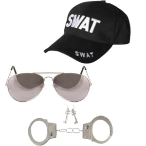 Crazy Chick SWAT Police Team Costume Accessory Set