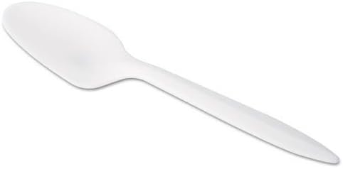 STALKMARKET CPLA003S Jaya Compostable Cutlery, 6" Length, Spoon, Pearl, 500/Carton