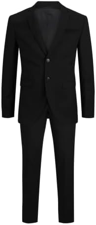 Herren Jprfranco Suit Noos Business-Anzug Hosen-Set, Schwarz, 46 EU
