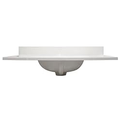 Design House Cultured Marble Vanity Top, Ivory