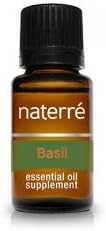 Basil Essential Oil 15ml Naterre - 100% Pure Therapeutic Grade, Kid Safe, - Highest Organic Quality, Aromatherapy, Natural Product- Diffuser &amp; Humidifier Friendly