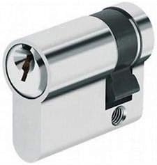 Half/Single Euro Cylinder Door Lock Barrel - Polished Chrome - Replacement Half/Single Euro Lock - Lock Barrel - Good Security uPVC Composite Door Barrel Profile Lock (10/35)