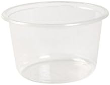 BIOZOYG Disposable Deli Pots Organic Compostable Tableware I Bio-plastic PLA Disposable Pots Biodegradable I Disposable Bowl round 20oz transparent I 50 Deli Cups Deli Bowls Sauce Bowls