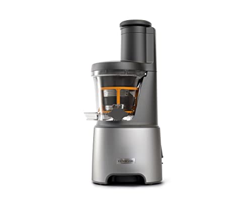 Kenwood PureJuice Pro JMP85.00SI Slow Juicer for Homemade Juice, XXL Mouth for Whole Fruits, Low Speed for Storing Important Vitamins, 230 W, Silver
