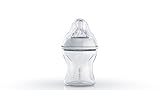 Bebak Plus Bottle with SenseFlo Silicone Nipple, Clear, 5 Ounce