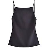 heyheyshine Women's Halter Summer Casual Y2K Crop Tee Backless Crop Cami Tops Strap Tie Up Camisole Sleeveless (US, Alpha, X-Small, Regular, Regular, Black)