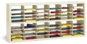 Charnstrom 72-Inch W 48 Pockets Letter Depth Open-Back Double Sorter (P657)