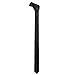 New Mens Solid Black Retro Skinny Necktie 1.5" Tie primary